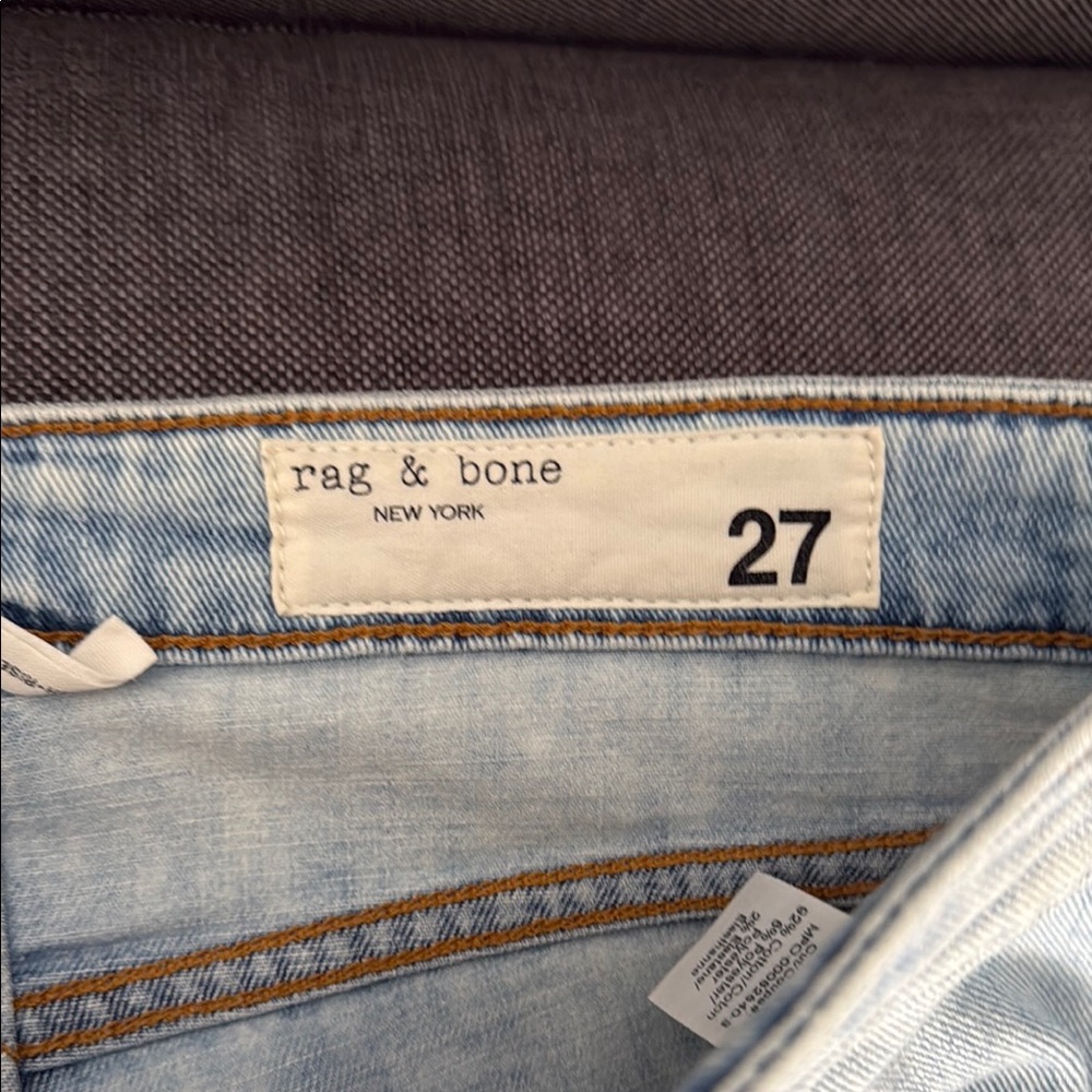 Rag & Bone Blue Jeans with Classic Denim Texture